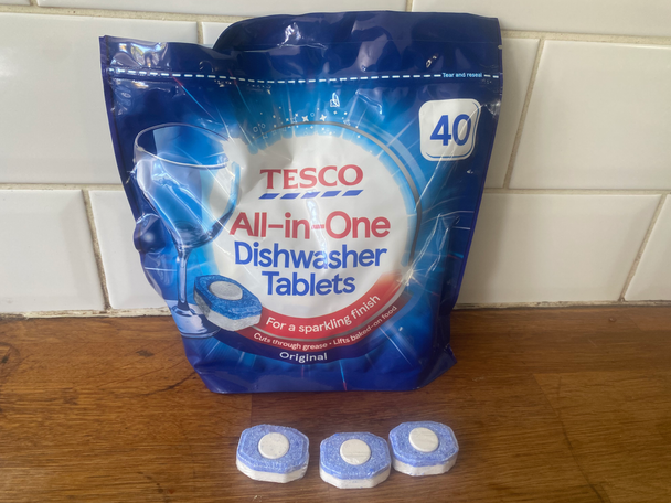Tesco’s dishwasher tablets come with a bargain price (Zoe Griffin/The Independent)
