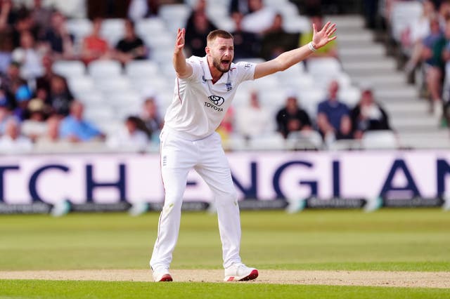 <p>Gus Atkinson will miss the first Test at Headingley</p>