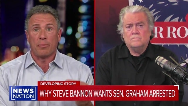 <p>Steve Bannon calls for Donald Trump to arrest Lindsey Graham or toss him out of the country over the senator's diplomatic trip to Ukraine.</p>