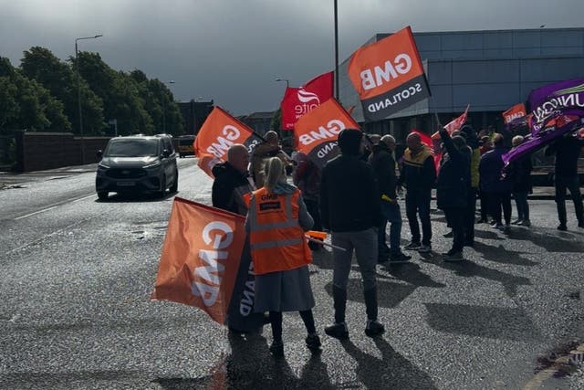 Scottish Water staff are on strike (GMB/PA)