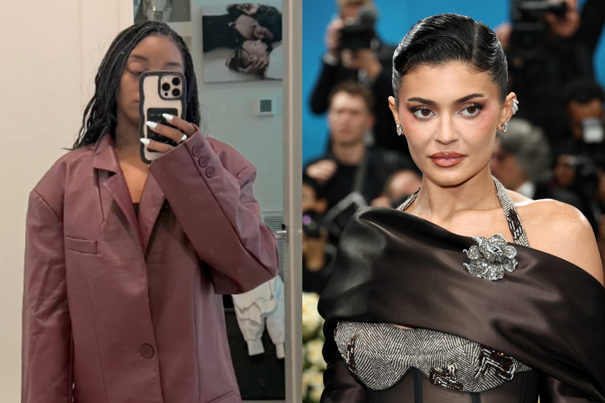 Simone Biles questions the sixing of jacket from Kylie Jenner’s brand