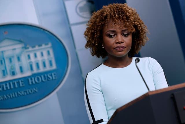 <p>Former White House press secretary Karine Jean-Pierre has left the Democratic Party</p>