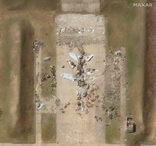 Satellite images show Russian bombers destroyed in massive Ukrainian ...