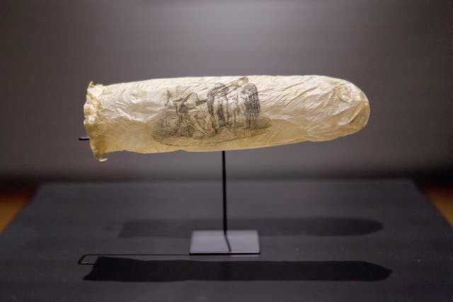 <p> The ancient contraceptive is probably made from a sheep's appendix and may be a souvenir from a brothel.</p>