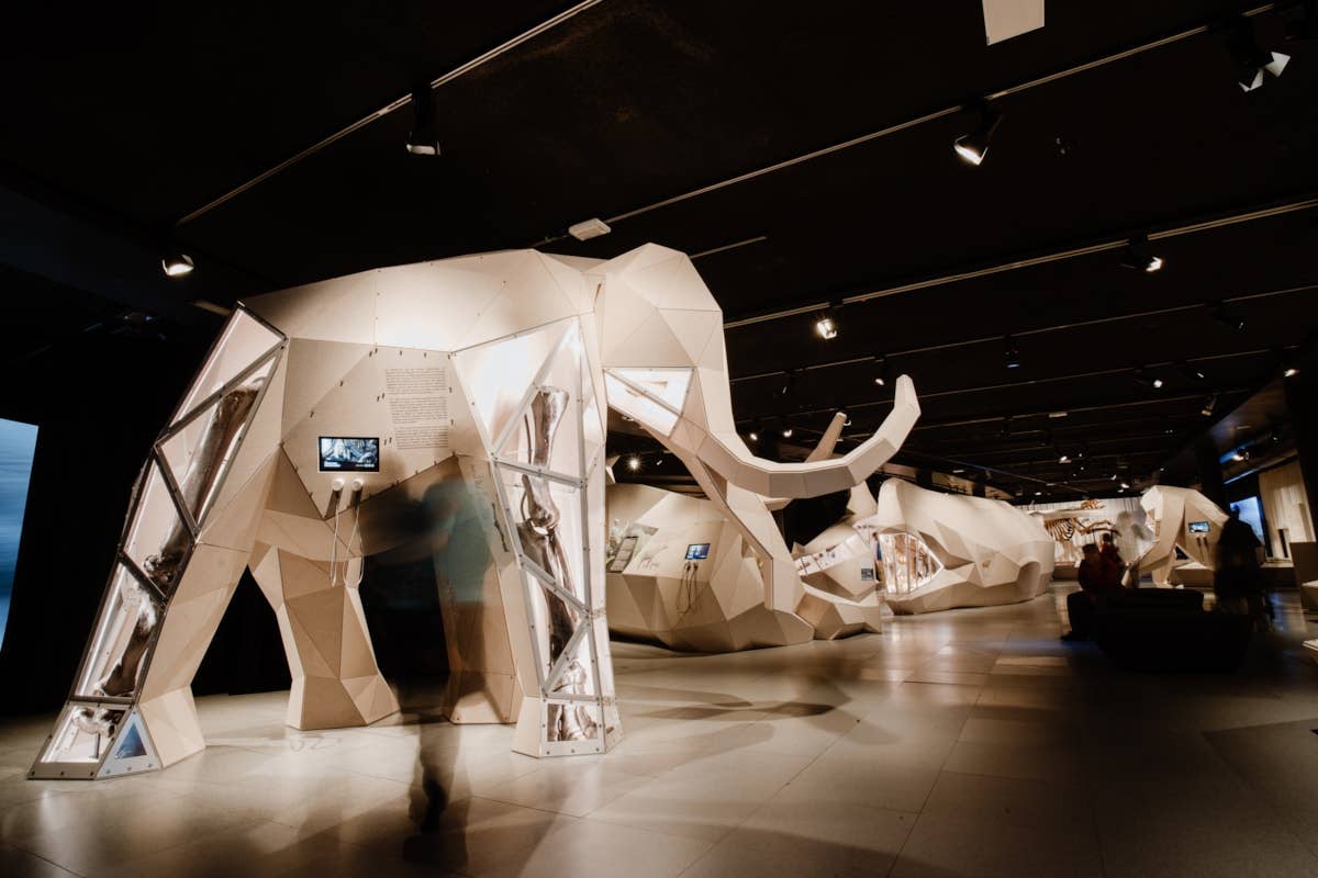 Large 3D models make up theGiants exhibition (National Museums Scotland/PA)