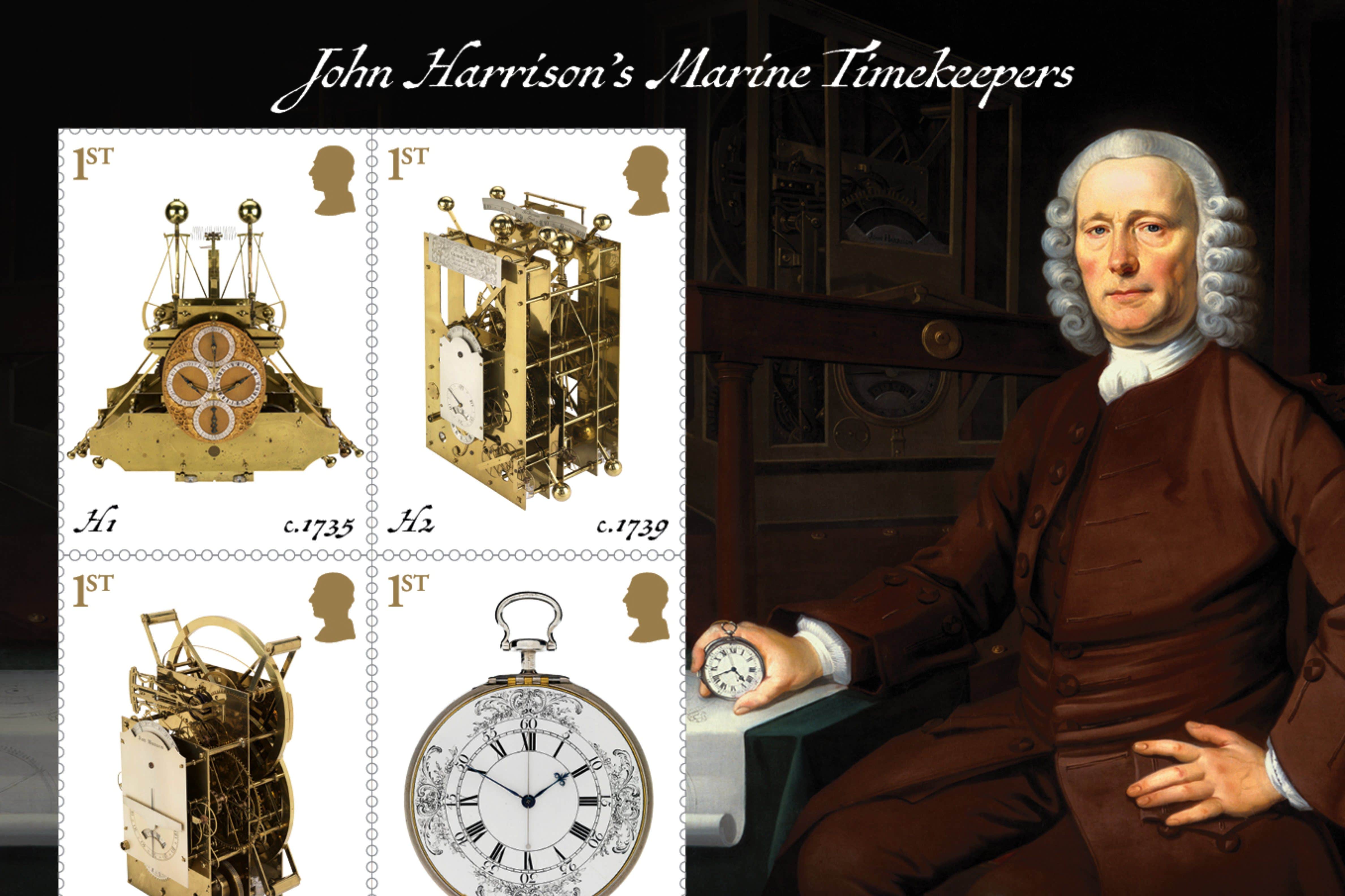 The images commemorate John Harrison, who measured longitude at sea (Handout/PA)