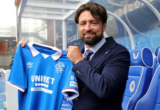 <p>Rangers' newly appointed head coach Russell Martin following a press conference at Ibrox Stadium, Glasgow. </p>