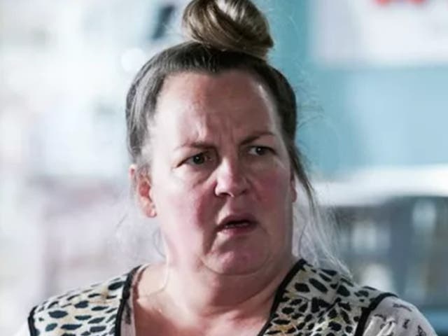 <p>Lorraine Stanley as Karen Taylor in ‘EastEnders’</p>