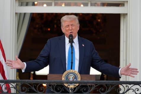 <p>Democrats have accused Trump of creating a distraction from the spending bill debate</p>