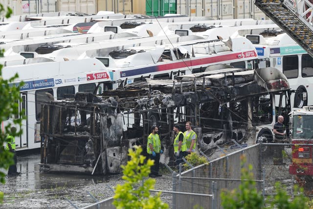 Philadelphia Buses Fire