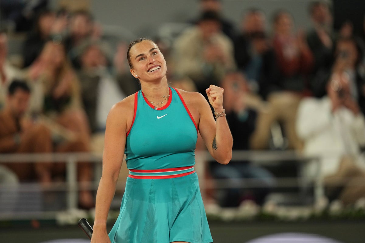 Aryna Sabalenka ends Iga Swiatek’s French Open reign in semi-final rollercoaster