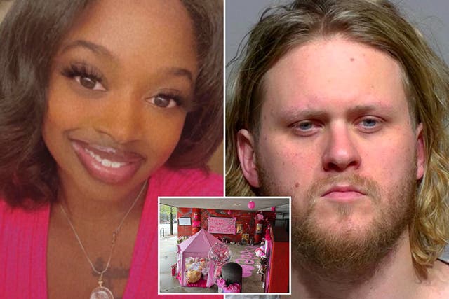 <p>Sade Robinson, pictured left, was killed by Maxwell Anderson, pictured right, in April 2024 </p>