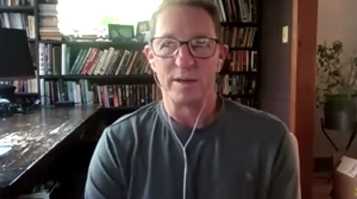 Kerry McCauley during his Zoom interview with The Independent