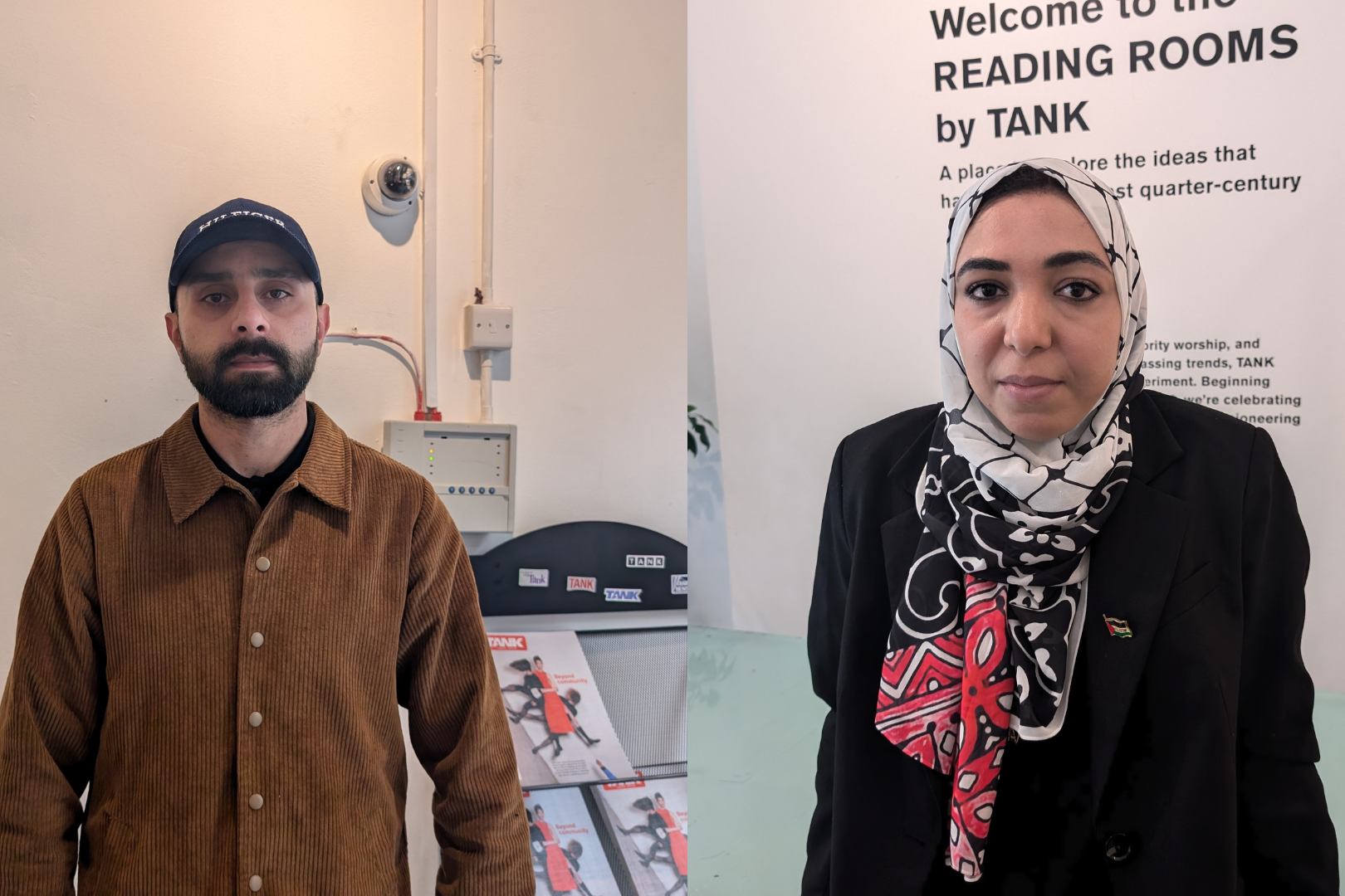 Ali Mousa and Wafaa Shamallakh both fear for their family members in Gaza (Lynn Rusk/PA)