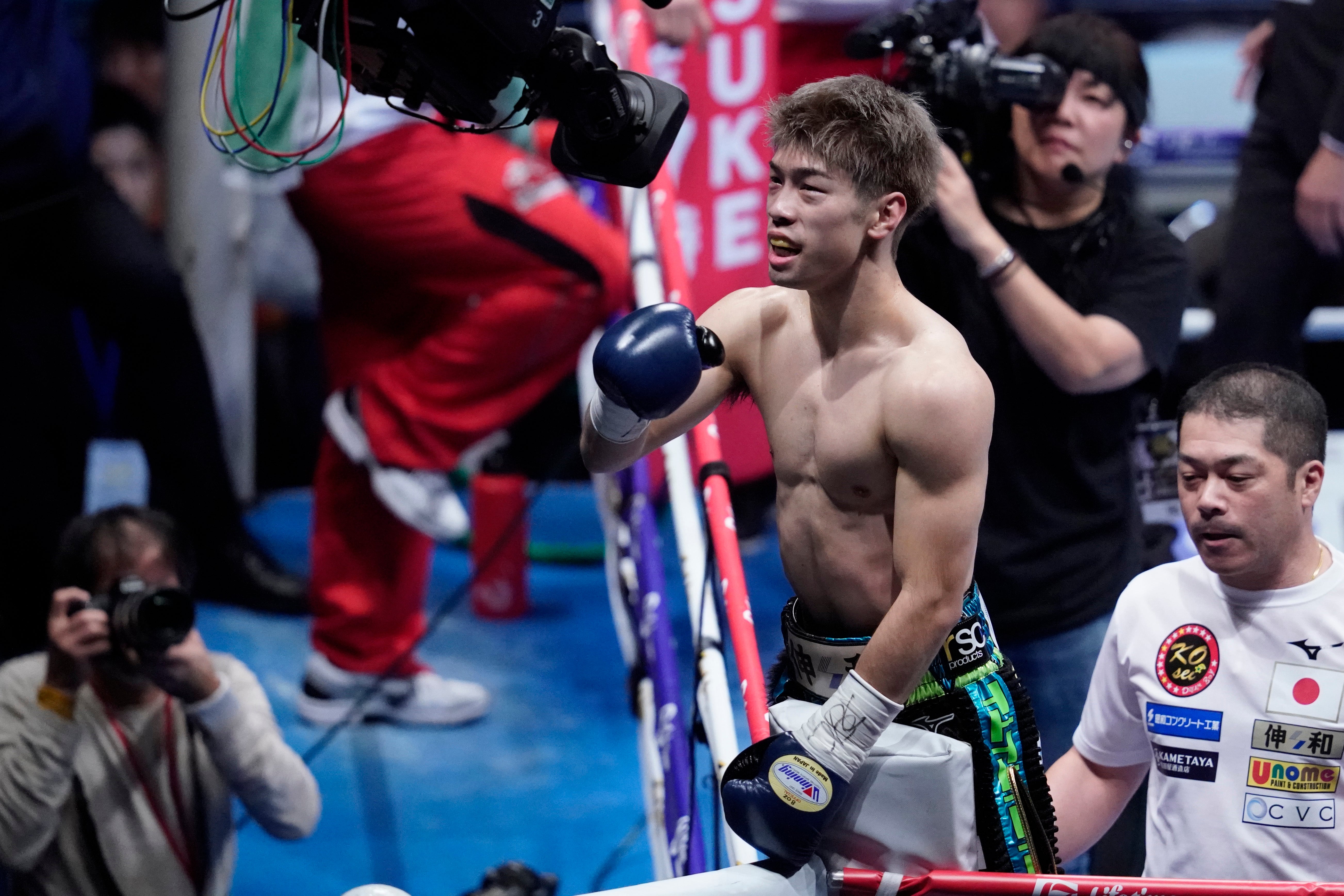 Kosei Tanaka after his victory over Wulan Tuolehazi in December 2019