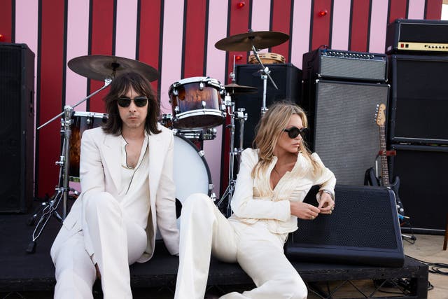 Bobby Gillespie and Kate Moss release a men and women’s Zara collection (Zara/PA)