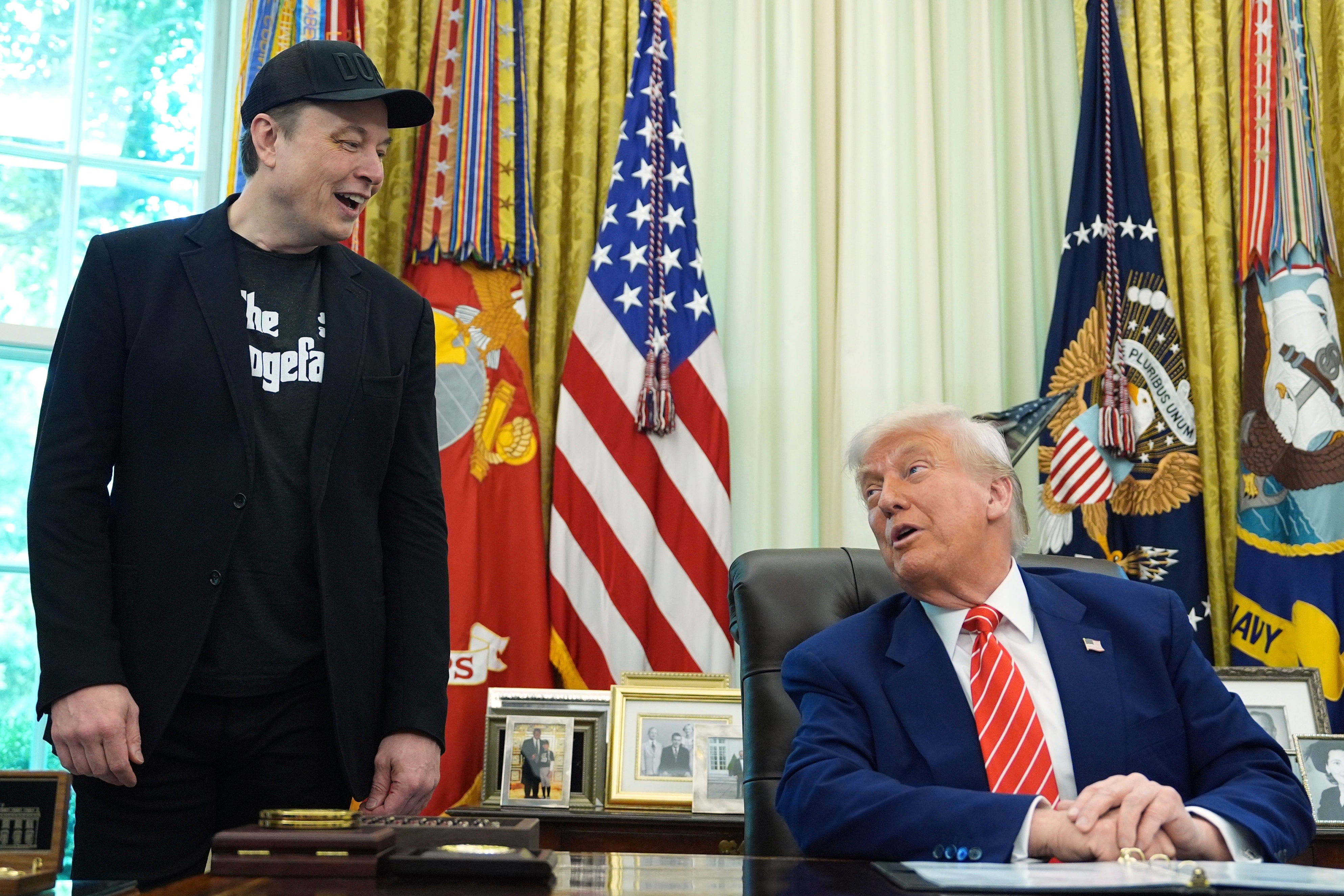 The president posted about the parade amid a bitter public feud with Elon Musk