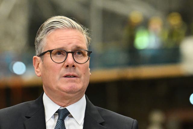 <p>Sir Keir Starmer from unions and members of his own party (Andy Buchanan/PA)</p>