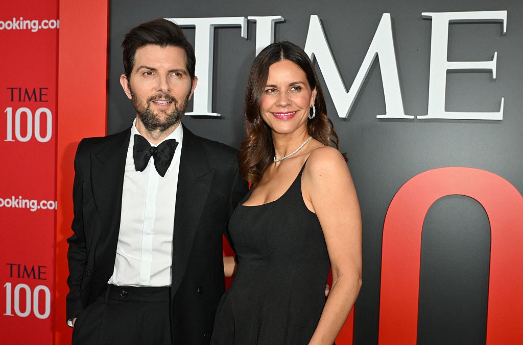 Adam Scott and his wife Naomi Scott
