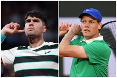 Carlos Alcaraz v Jannik Sinner start time: When is French Open final?