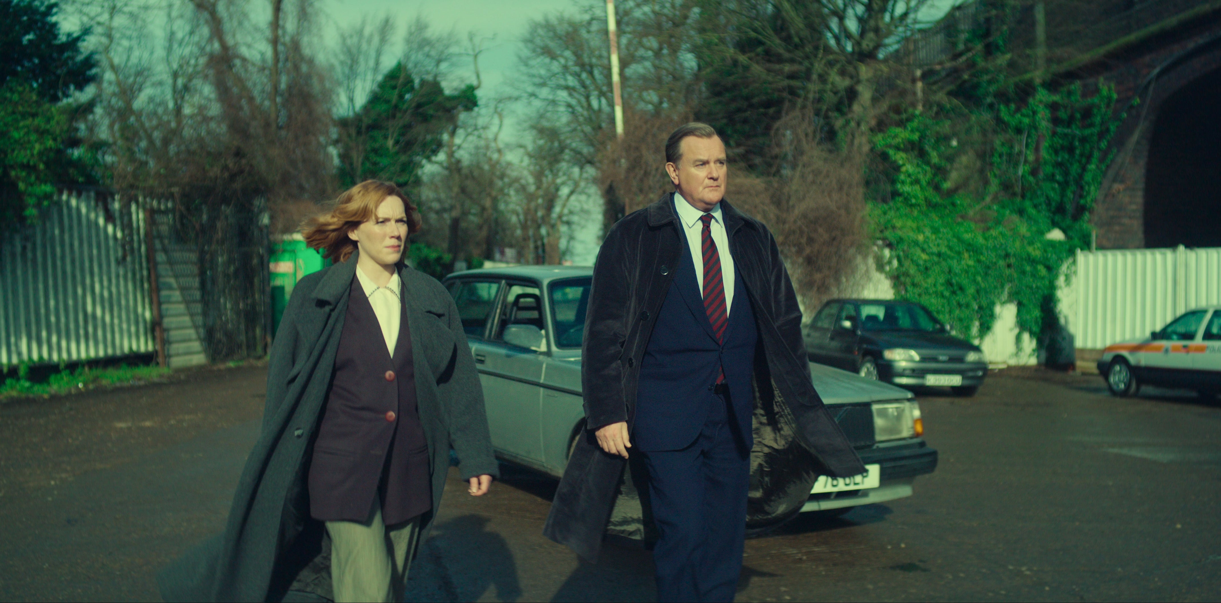 Back to the Eighties: Spencer and Hugh Bonneville in 'The Gold'