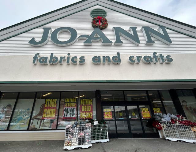 <p>Fabric and crafts retailer Joann announced it was going out of business, following bankruptcy, and was forced to shut down all 800 of its stores</p>