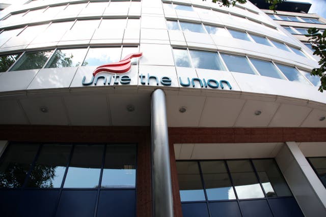 The audit was ordered by Unite general secretary Sharon Graham shortly after she entered her role in 2021 (Alamy/PA)