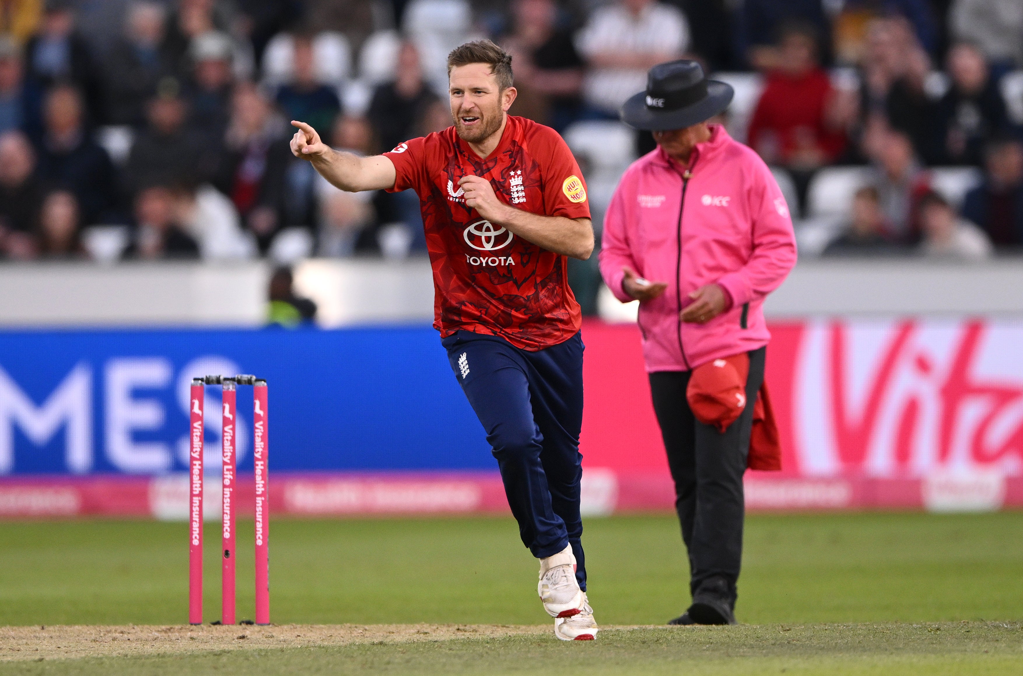 Liam Dawson took four wickets to spin England to victory