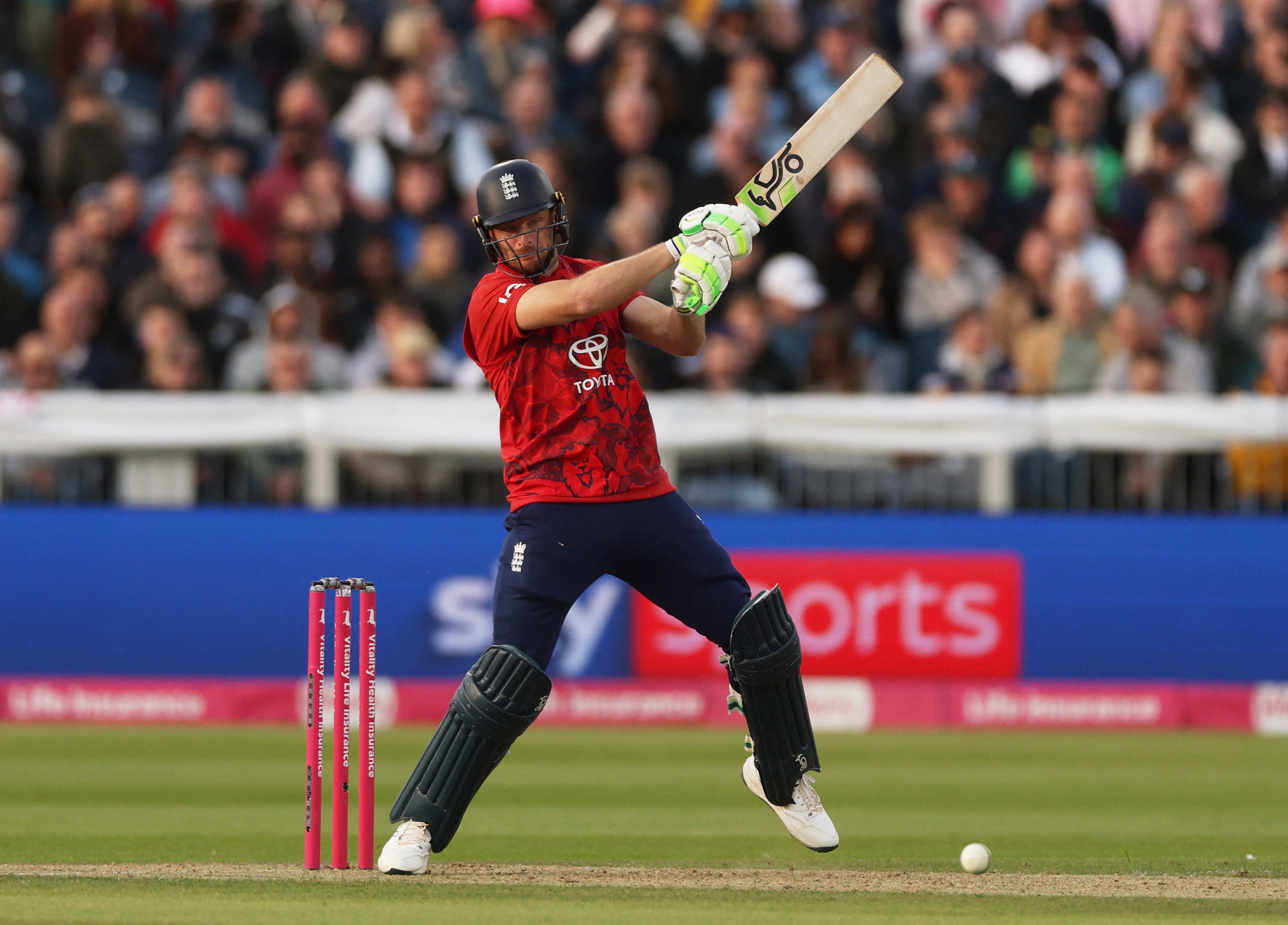Jos Buttler's heroics with the bat helped England set a commanding total in Durham