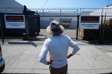 Immigration authorities carry out enforcement activity across Los Angeles amid crowds of protesters