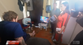 Brazen squatters watch TV in retiree’s home while he gives news interview