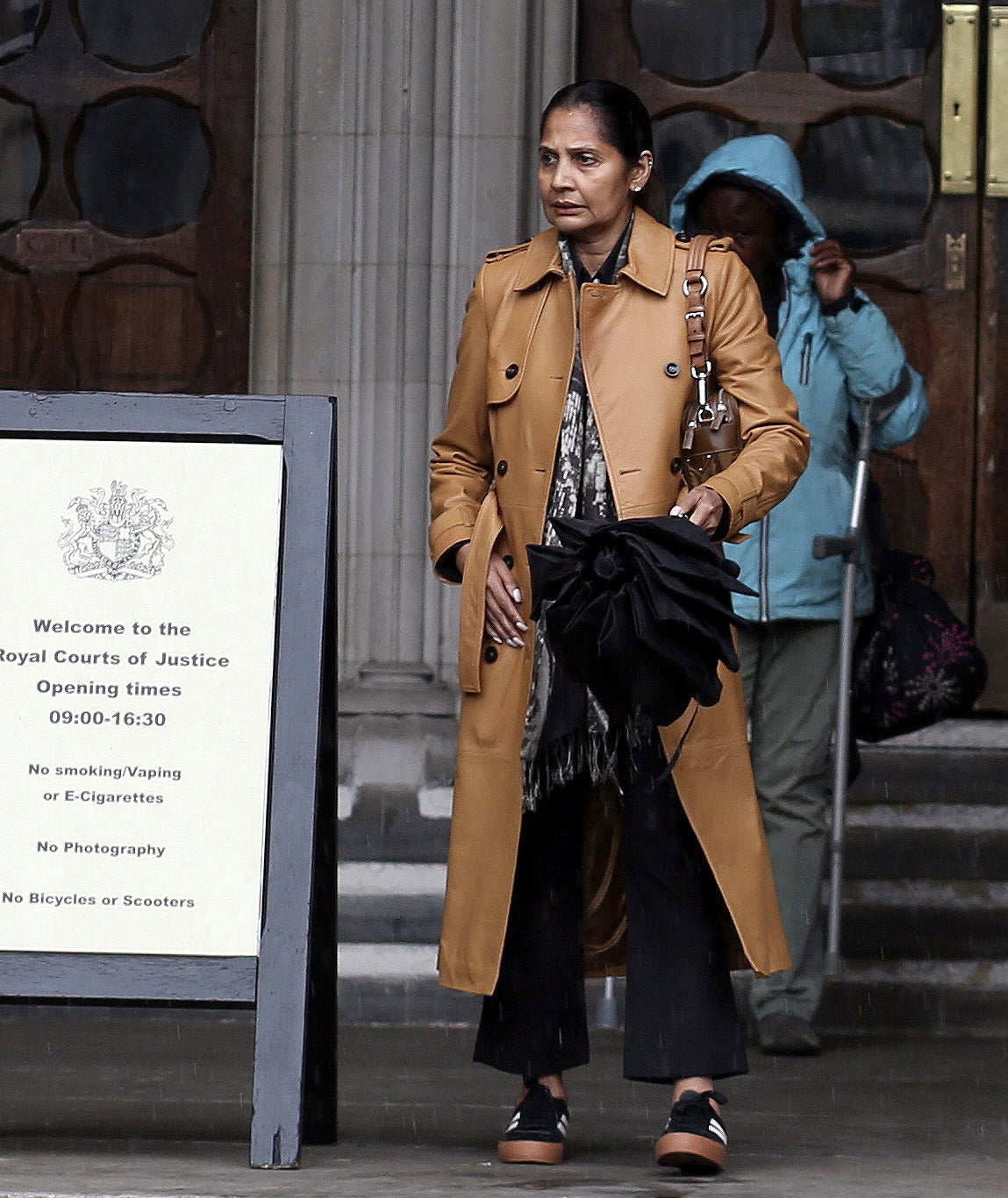 Rosina Malik outside Central London County Court