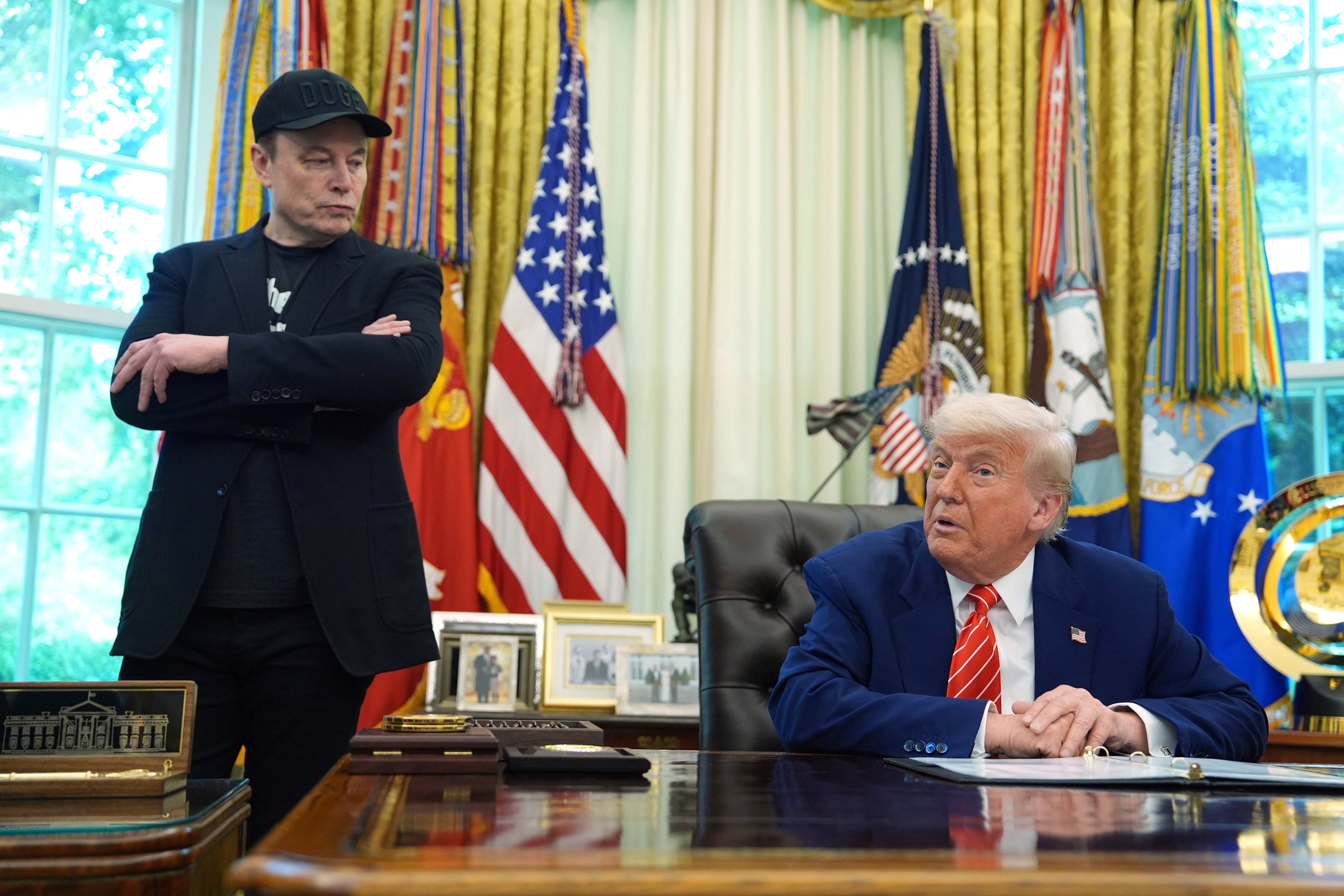 Donald Trump and Elon Musk have fallen out over a proposed spending bill