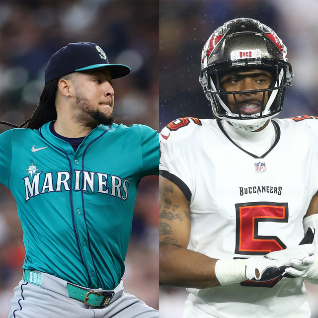 <p>Luis Castillo (l) and Richard Sherman (r) are two of the athletes that were targeted in a spate of robberies in the Seattle area</p>