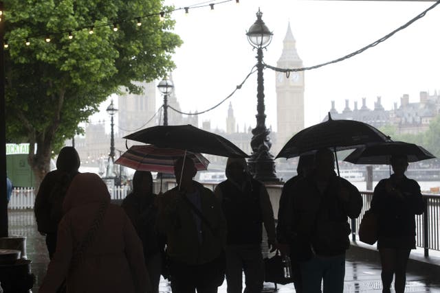 <p>A yellow weather warning has been issued for thunderstorms (PA)</p>