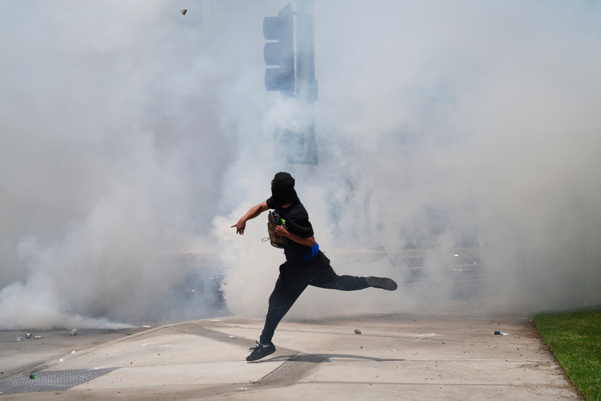 Reporter tear-gassed live on air during LA ICE protest coverage