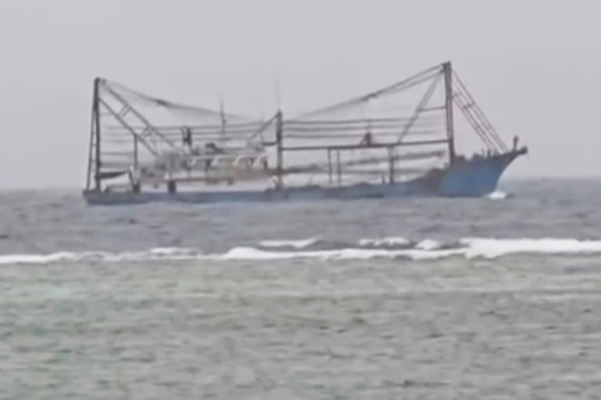 Chinese ship runs aground off Philippines-occupied island in the disputed South China Sea