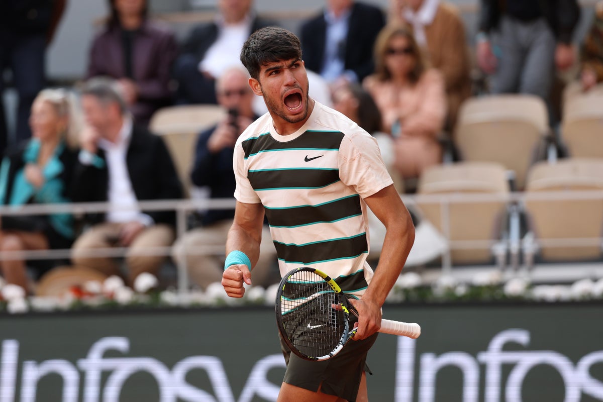 Carlos Alcaraz v Jannik Sinner live: French Open final score as Alcaraz saves match points to force fifth set
