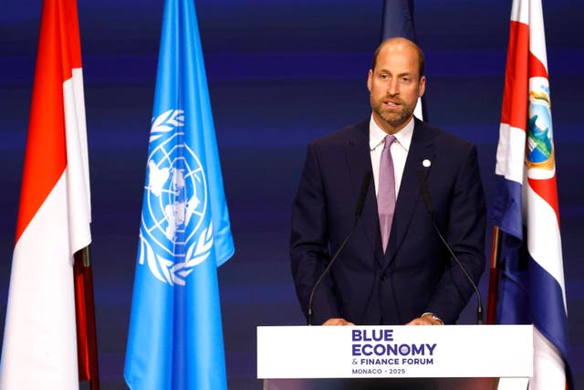 <p>The Prince of Wales urges immediate action to save the world's oceans at a speech in Monaco</p>