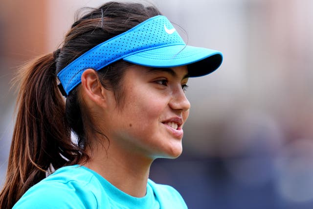 Emma Raducanu is gearing up to play at Queens (John Walton/PA)