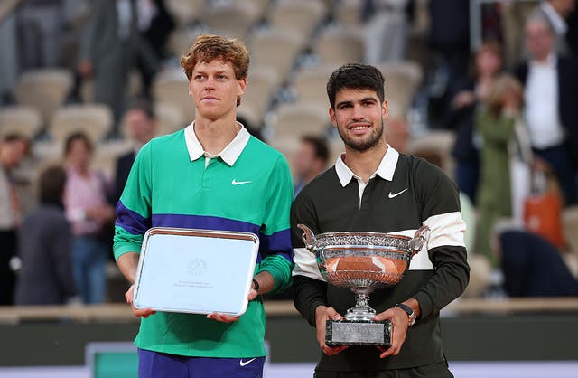 <p>Jannik Sinner and Carlos Alcaraz contested a remarkable French Open final</p>