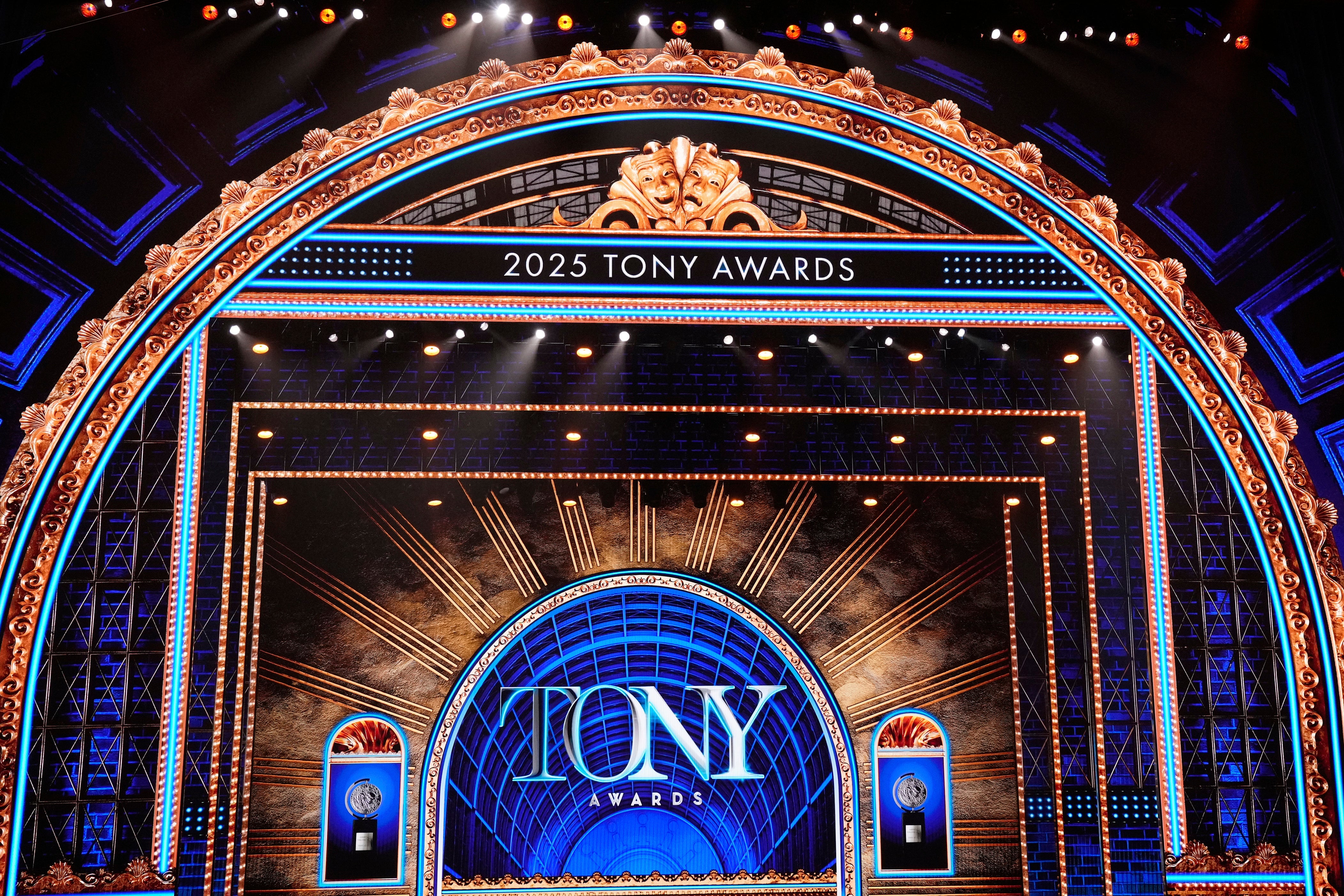 The stage of the 78th annual Tony Awards