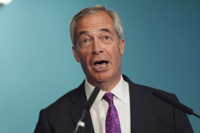 Reform UK leader Nigel Farage will give a speech in Port Talbot on Monday (PA)