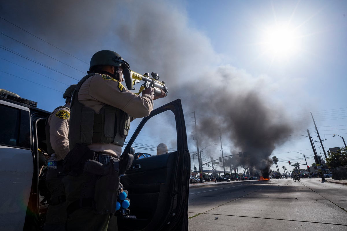 LA protests live: Trump deploys National Guard after public clash with ICE agents