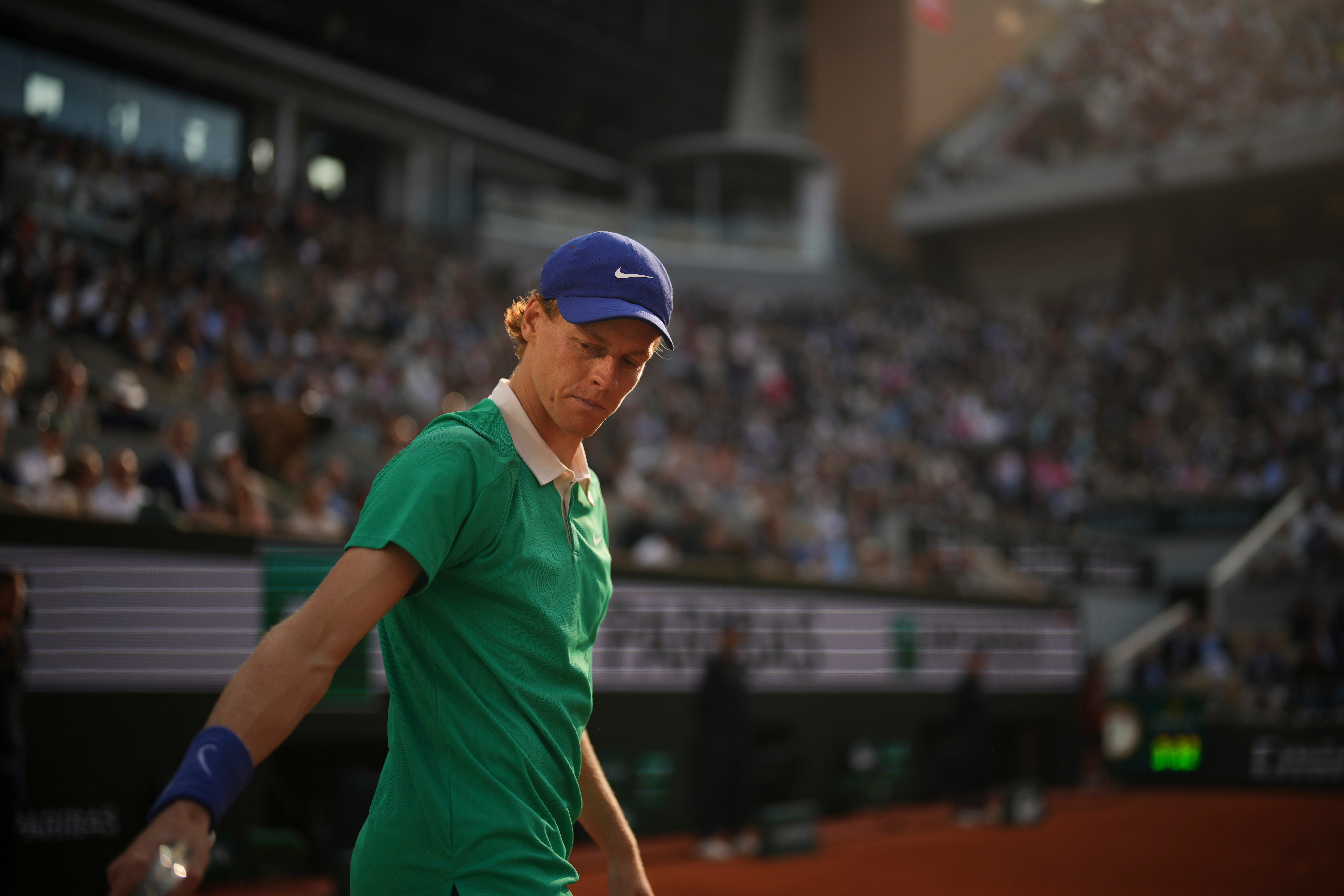 <p>Jannik Sinner at the French Open</p>