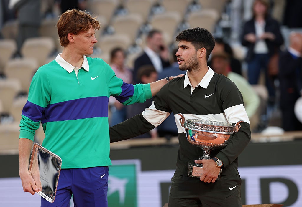 Alcaraz defeated Sinner in a five-hour thriller in the first grand slam final between two men born in the 2000s