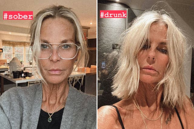 <p>Ulrika Johnson shared the before and after images to her instagram account</p>