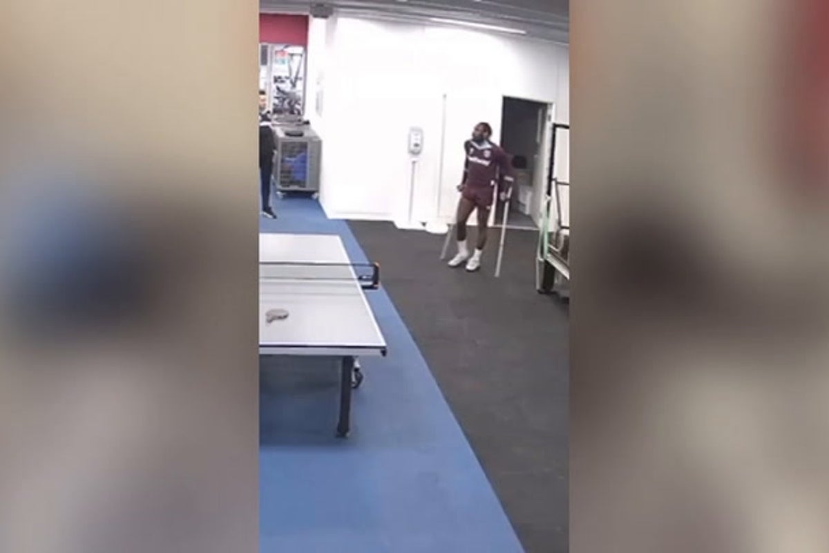 West Ham footballer Michail Antonio shares footage of himself learning to walk again after horror crash