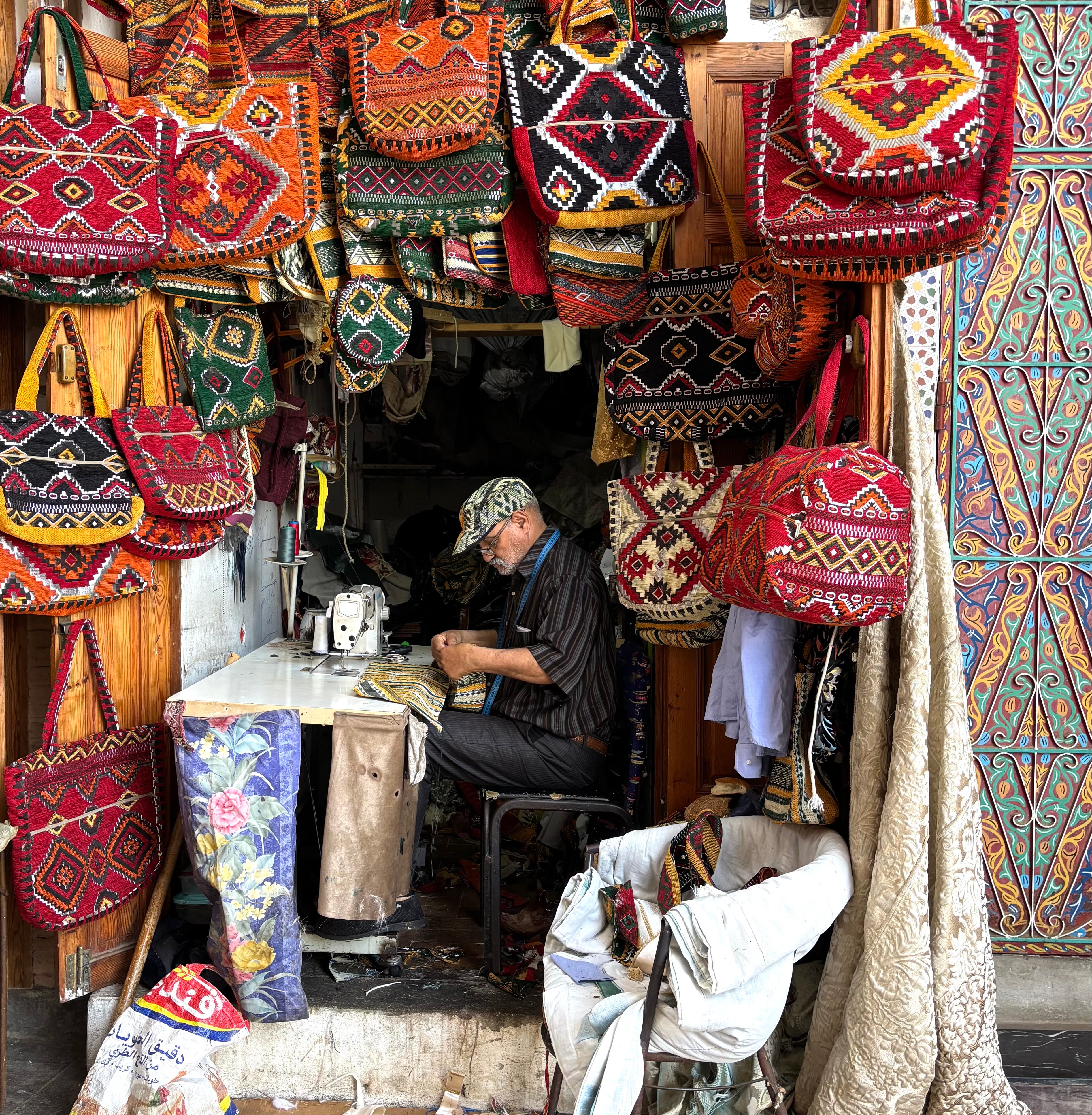 Craftman at work in Rabat, Morocco