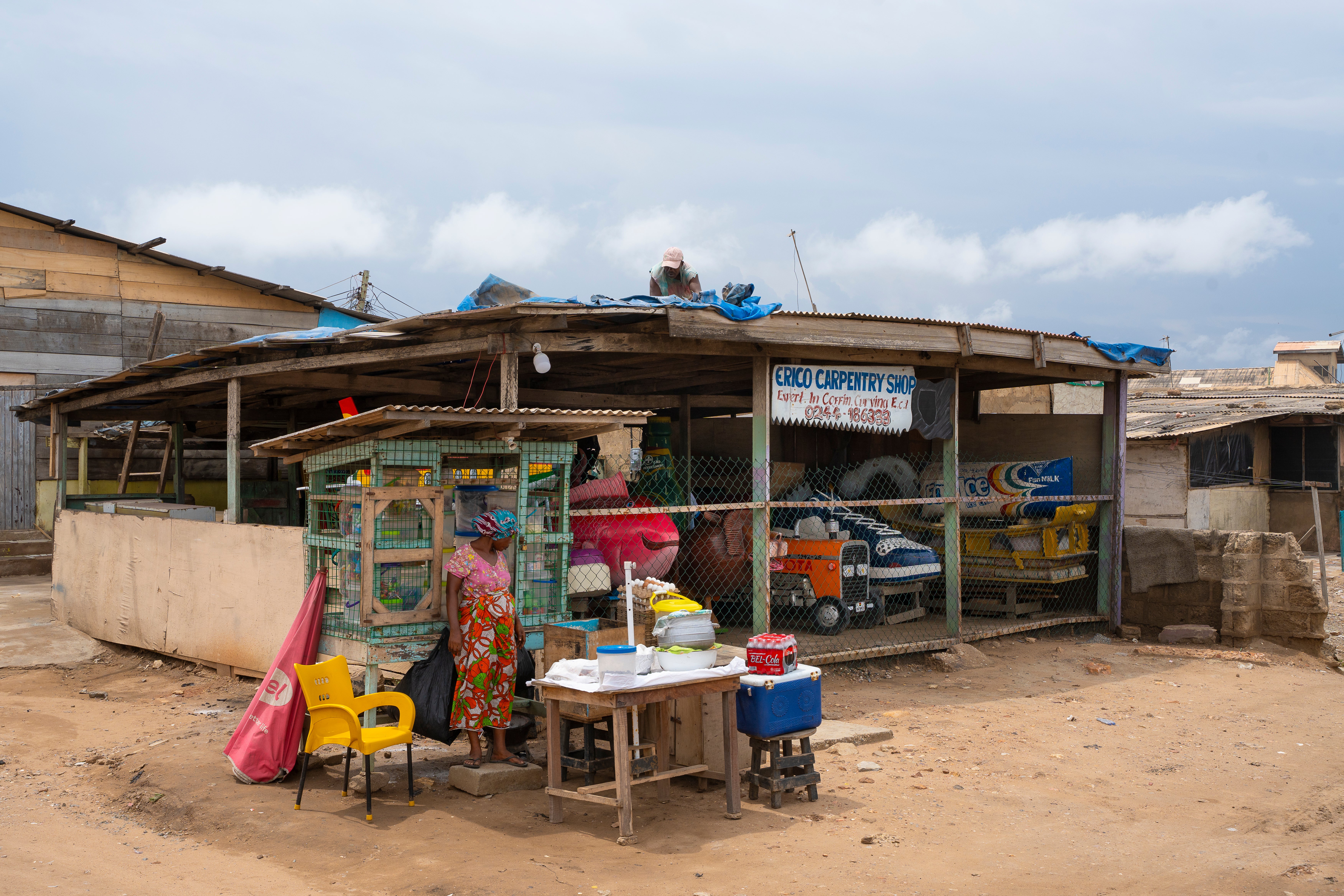 Eric Kpakpo Adotey's workshop in Accra